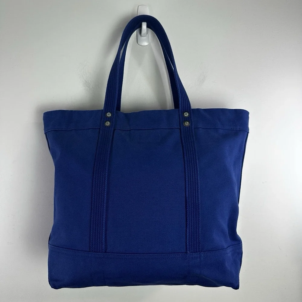 Ralph Lauren Polo Tote #3 Canvas Bag Vintage Limited Edition Pony Logo Blue NWT